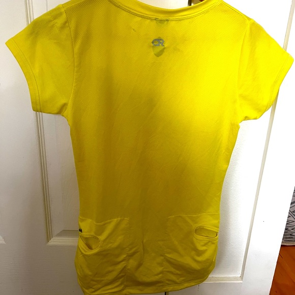 Club Ride yellow cycling jersey with front zipper back pockets short sleeve - Picture 2 of 4